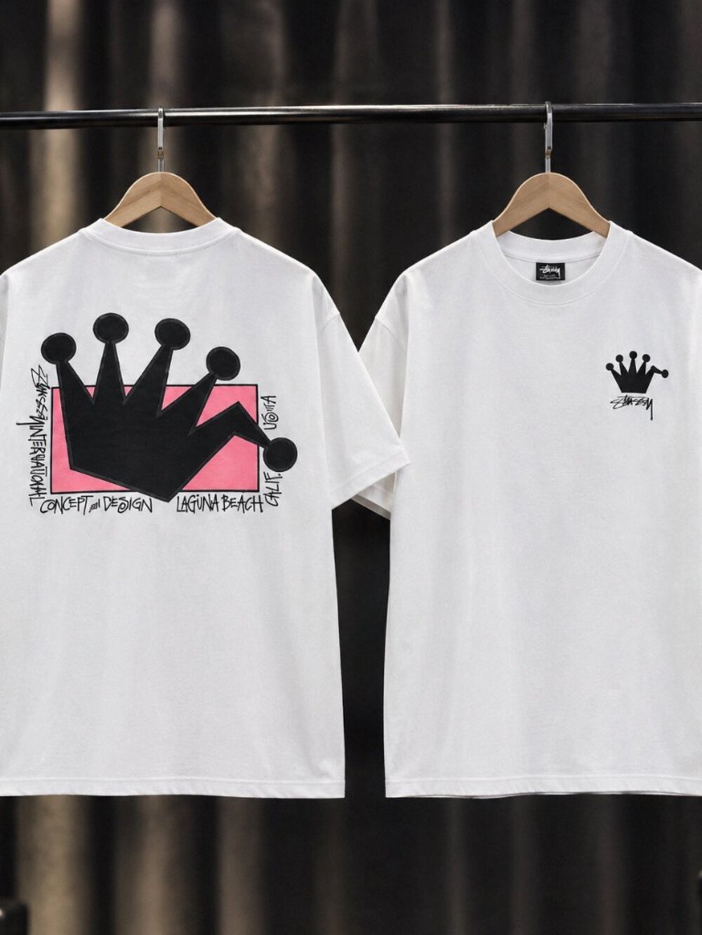 Stussy International Crown Logo White T-Shirt Tee